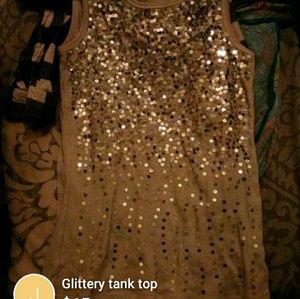 Glittery tank top